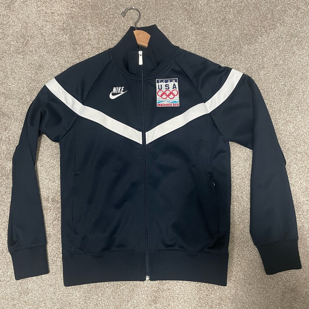 Nike Black and White USA Track Jacket